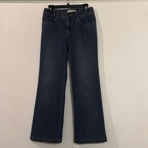 Tribal Dark Blue Flare Women's Jeans